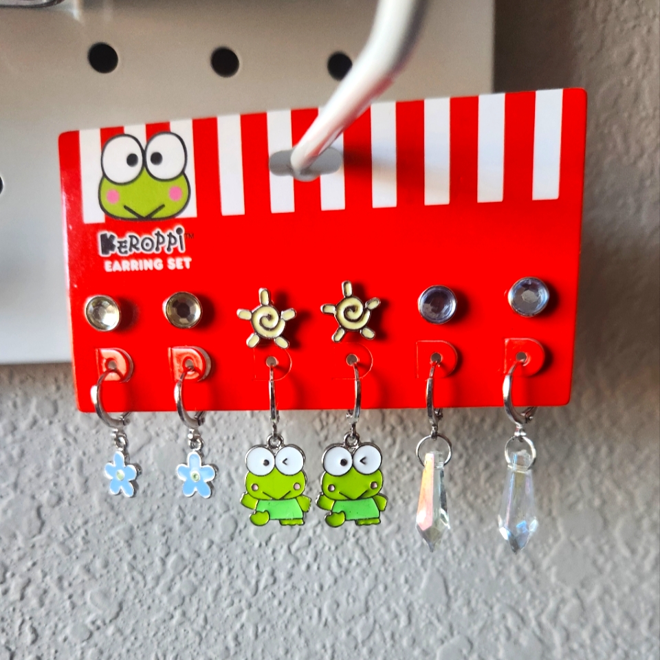 Nwt Keroppi Earring Set
